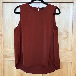 Banana Republic Factory Sleeveless Shell Tank, Size M, Burnt Rust